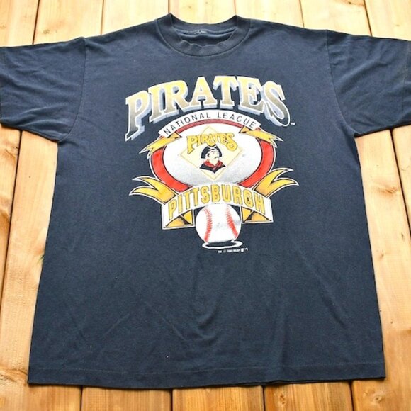 Tops - 1992 Pittsburgh Pirates T MLB Streetwear Athleisure Made I shirt retro